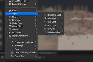 Unreal Engine 5: Explaining Light Types and Their Parameters