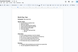 Your Meeting Needs a Google Doc