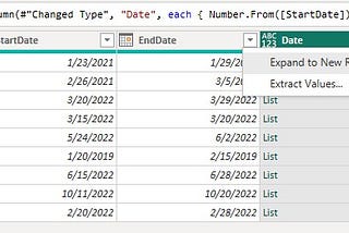 How to generate rows for each day between dates in Power BI using M-Language?