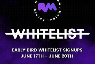 Whitelist For Our Public Sale Early