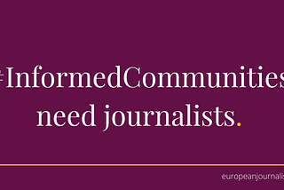68 more news organisations and freelancers receive funding through the European Journalism…