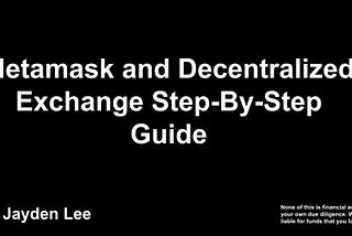 Metamask Tutorial