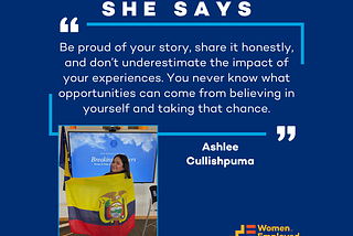“She Says” with Ashlee Cullishpuma