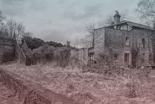 Lintz Green Station and the stationmaster’s house, 2020, Paul Brown