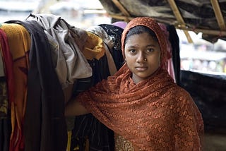 A Rohingya woman.