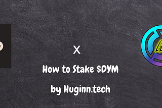 How to stake $DYM token