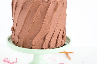 Chocolate Chip Cake With Whipped Chocolate Buttercream