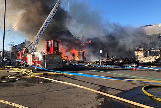 Watching a Building Burn