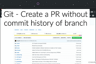 Git — How to create a PR with no history of commits
