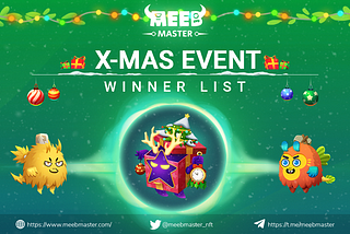 Meeb Master: Xmas Event Winner List