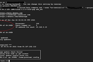 GCP: Resize/Repair Compute engine root partition is full (100%) issues on the fly.