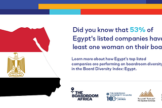 TheBoardroom Africa Releases the Board Diversity Index Egypt 2020 Edition in Partnership with…