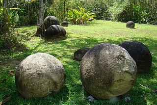 Mysterious pre-columbian stone spheres in southern Costa Rica