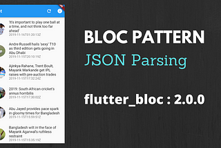 Implementing BLoC Pattern for parsing JSON from API
