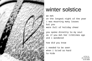 winter solstice