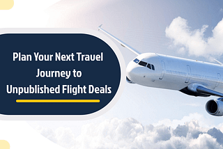 Plan Your Next Travel Journey to Unpublished Flight Deals