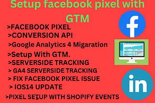 Setup Facebook Pixel, UTM, Google Analytics 4, GTM In your website, Apps and Many more.