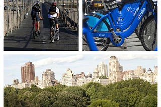 New York per fiets