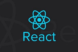 React Logo on black background