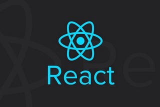 React Logo on black background