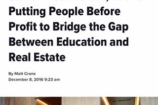 Huffington Post | Huff Post | Putting People Before Profit to Bridge the Gap Between Education and…