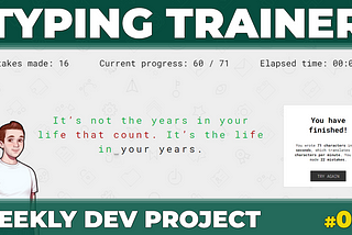 Weekly Dev Project #002 — Typing Trainer
