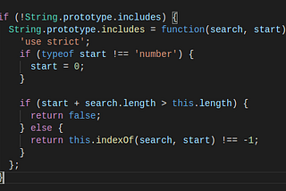 Javascript properties and methods: String.prototype.includes()