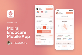 Moirai Endocare Mobile App: UI/UX Case Study (2023)