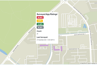 Geospatial Data Visualization of Door-to-Door Surveys in Singapore
