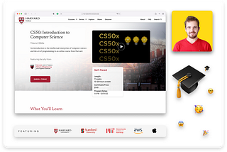 A feartured computer science course taught by Harvard University.