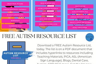 Navigating the Autism Spectrum: Your FREE Resource List Awaits!