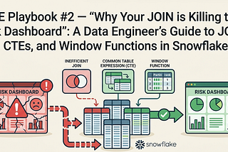 DE Playbook #2 — “Why Your JOIN is Killing the Risk Dashboard”: A Data Engineer’s Guide to JOINs…