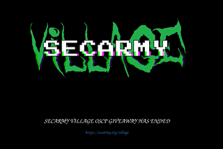 Secarmy’s CTF banner at GrayHat 2020