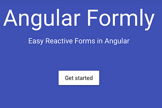 Introduction to ngx-formly