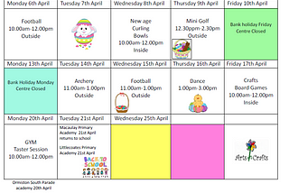 West Marsh — Easter Activities