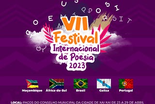 VII Festival Internacional de Poesia 2023 em Xai-Xai, Moçambique