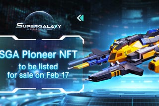 SGA Pioneer NFT to be listed for sale on Feb 17