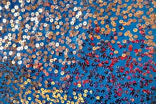 Somewhere in sequins / reflecting by a window / myself in pieces.