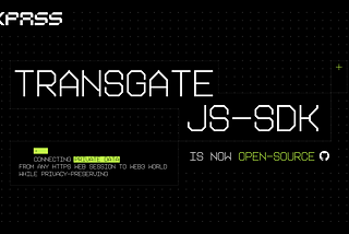 @zkPass/transgate-js-sdk is now open-source.