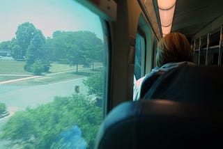Riding the train by yourself
