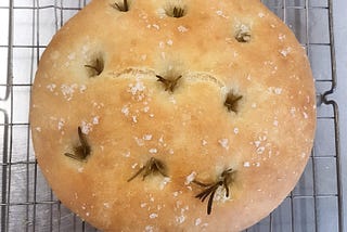 Bread Therapy in the Form of Rosemary & Black Olive Focaccia