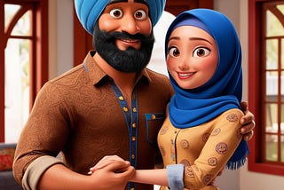 Turban Boy and Girl Love Image Free Download