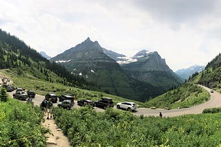 Driving the Going-To-The-Sun Road Glacier National Park