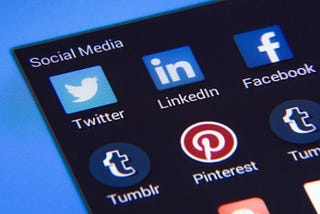 Various Social Media apps on phone like twitter, LinkedIn, facebook etc. Image Source: algorithmxlab.com