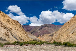 Mountains and distant colours…