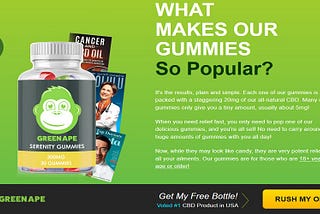 Green Ape CBD Gummies-Update Reviews, Benefits and Where to Buy?