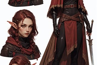 Unveiling Original Character Designs: Elven Assassin, Mage, and Demonic Girl