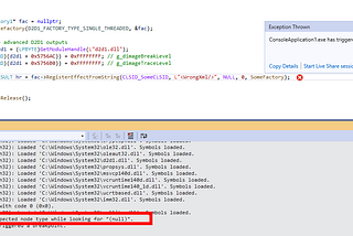 Hidden Direct2D debugging traces