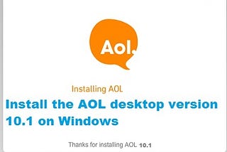 How to install the AOL desktop version 10.1 on Windows Vista?