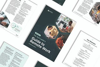 An image of some of the artwork from the guide to remote work
